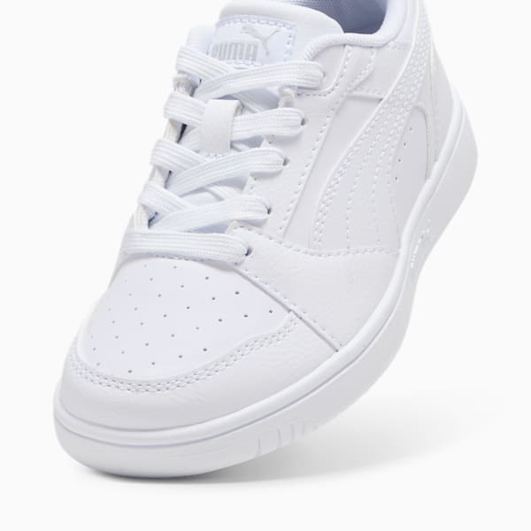 Rebound V6 Lo Little Kids' Sneakers, PUMA White-Cool Light Gray, extralarge