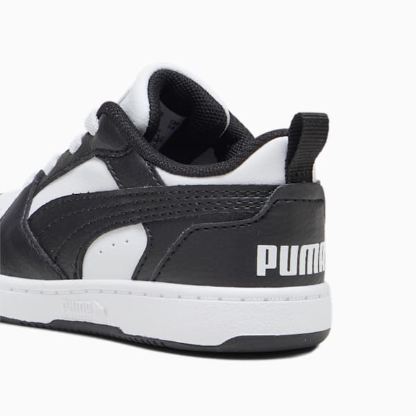 ベビー プーマ リバウンド V6 ロウ スニーカー12-16cm, PUMA White-PUMA Black, extralarge-JPN