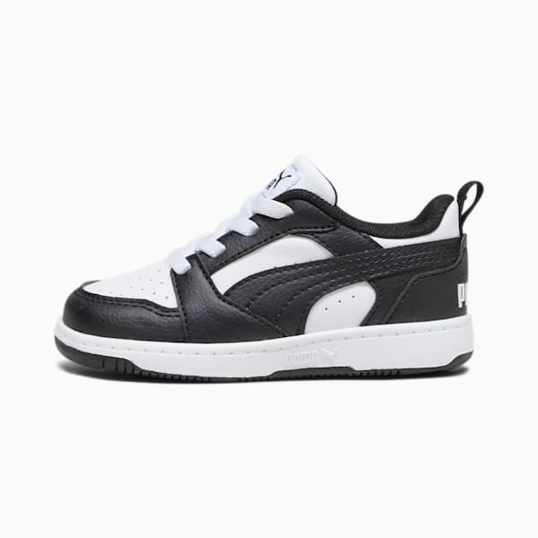 ベビー プーマ リバウンド V6 ロウ スニーカー12-16cm, PUMA White-PUMA Black, extralarge-JPN