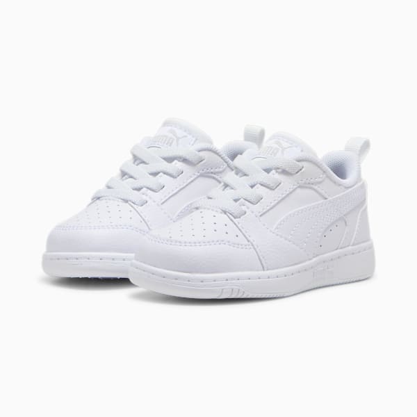 Rebound V6 Lo Toddlers' Sneakers, PUMA White-Cool Light Gray, extralarge
