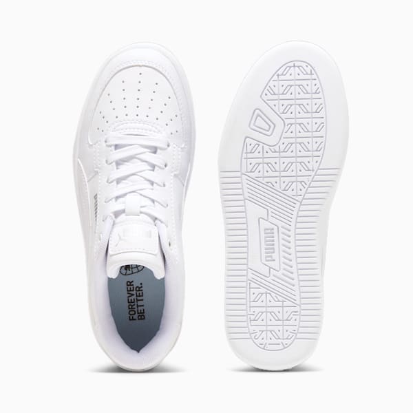 Tenis PUMA Caven 2.0 para adolescentes, PUMA White-PUMA Silver-PUMA Black, extralarge