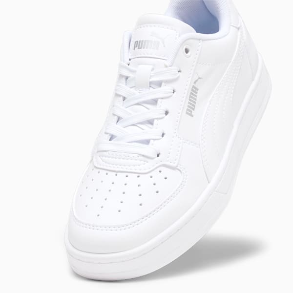 Tenis PUMA Caven 2.0 para adolescentes, PUMA White-PUMA Silver-PUMA Black, extralarge