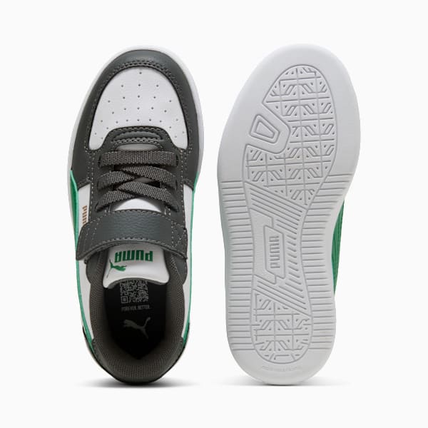 PUMA Caven 2.0 Little Kids' Sneakers, Shadow Gray-Archive Green-PUMA White, extralarge