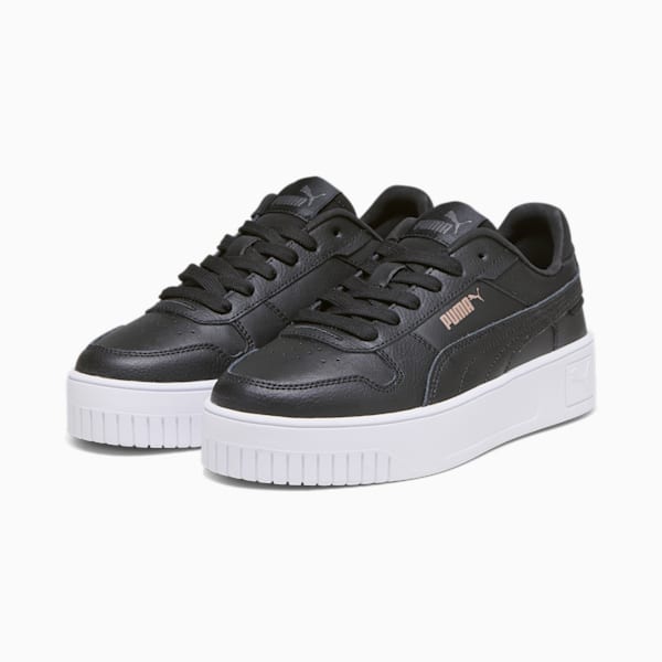 Carina Street Big Kids' Sneakers, PUMA Black-PUMA Black-Rose Gold-PUMA White, extralarge