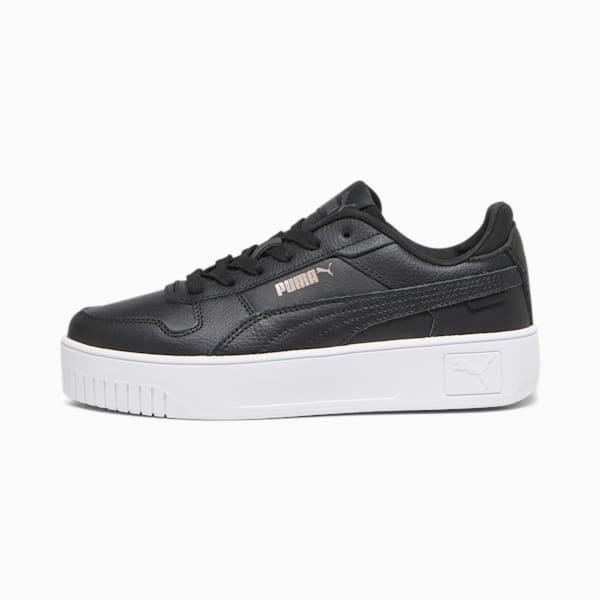 Carina Street Big Kids' Sneakers, PUMA Black-PUMA Black-Rose Gold-PUMA White, extralarge