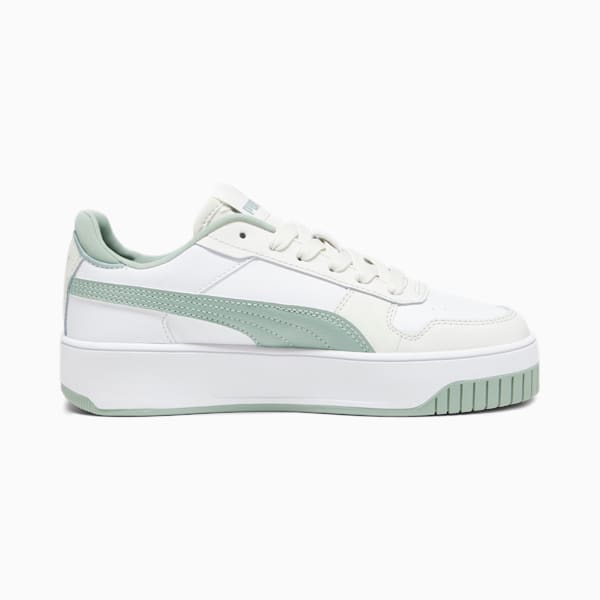 Tenis para Adolescente Carina Street, PUMA White-Green Fog-Vapor Gray, extralarge