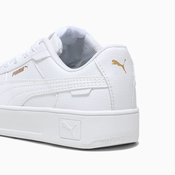 Tenis deportivos Infantiles Carina Street, PUMA White-PUMA White-PUMA Gold, extralarge