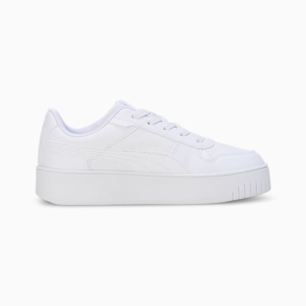 Carina Street Kids' Sneakers, PUMA White-PUMA White-PUMA Gold, extralarge-IND