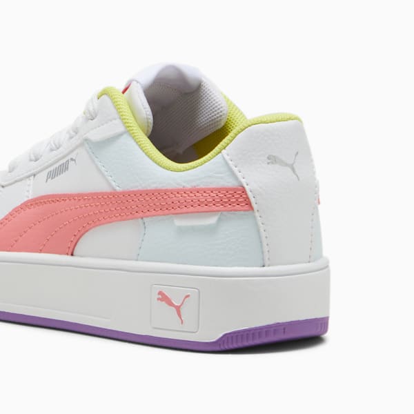 Tenis infantiles Carina Street, PUMA White-Passionfruit-PUMA Silver, extralarge