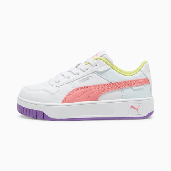 Tenis infantiles Carina Street, PUMA White-Passionfruit-PUMA Silver, extralarge