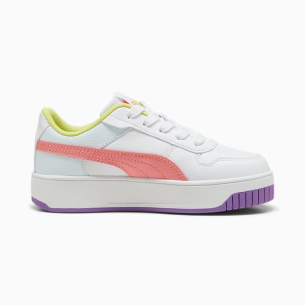 Tenis infantiles Carina Street, PUMA White-Passionfruit-PUMA Silver, extralarge