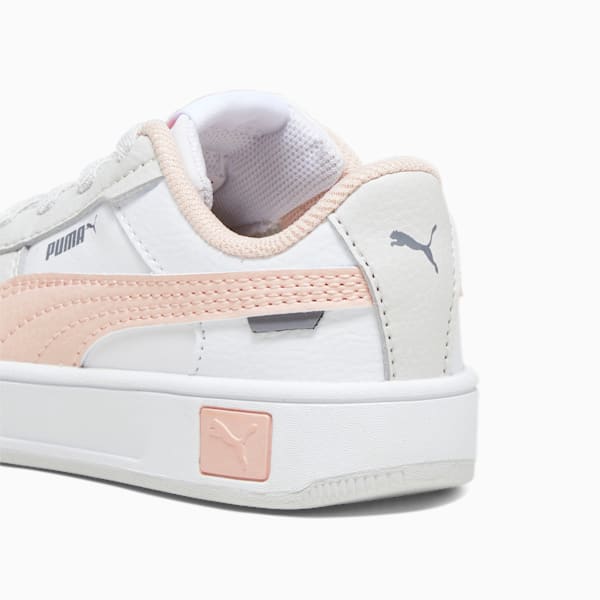 Carina Street Toddlers' Sneakers, PUMA White-Rose Dust-Feather Gray, extralarge