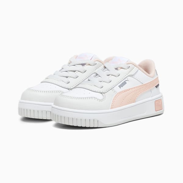 Carina Street Toddlers' Sneakers, PUMA White-Rose Dust-Feather Gray, extralarge