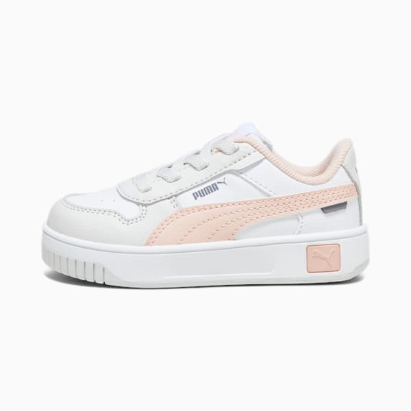 Carina Street Toddlers' Sneakers, PUMA White-Rose Dust-Feather Gray, extralarge