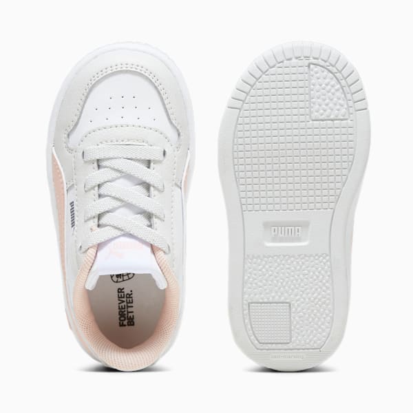 Tenis para bebés Carina Street, PUMA White-Rose Dust-Feather Gray, extralarge