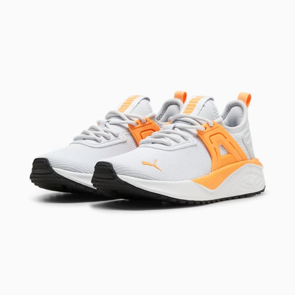 Chaussures PUMA-23 Enfant, Silver Mist-Clementine, extralarge