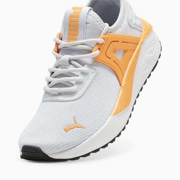 Pacer 23 Big Kids' Sneakers, Silver Mist-Clementine, extralarge