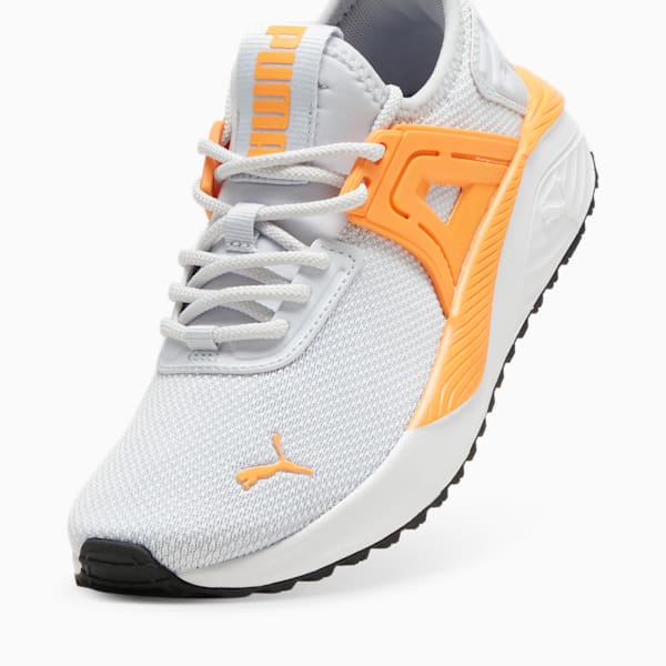 Pacer 23 Big Kids' Sneakers, Silver Mist-Clementine, extralarge