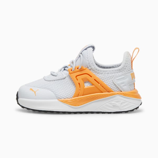 Tenis Pacer 23 para niños pequeños, Silver Mist-Clementine, extralarge