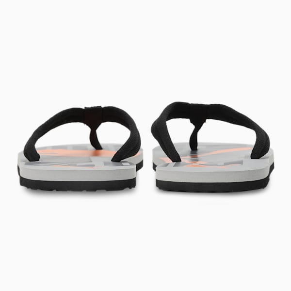 PUMA Logo Men's Flip-Flops, Limestone-QUIET SHADE-PUMA Black, extralarge-IND