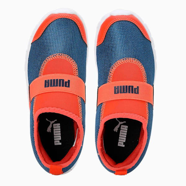 Puma Smile Kids' Sneakers, New Navy-Nasturtium, extralarge-IND