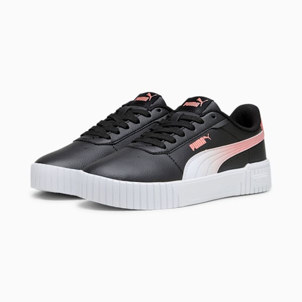 Tenis para jóvenes Carina 2.0 Star Glow, PUMA Black-Peach Smoothie-PUMA White, extralarge