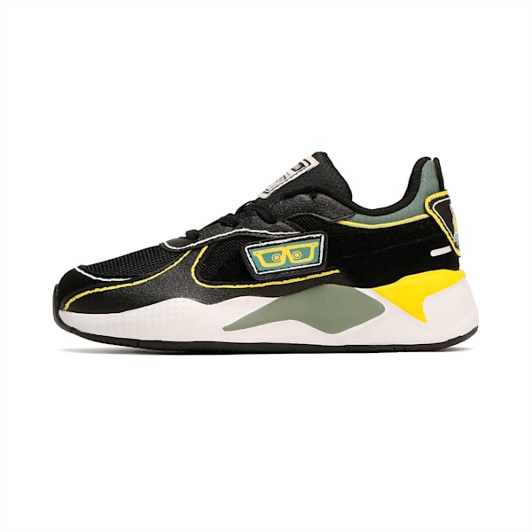 キッズ PUMA x スポンジ・ボブ RS-X スニーカー 17-21cm, PUMA Black-Lemon Meringue, extralarge-JPN