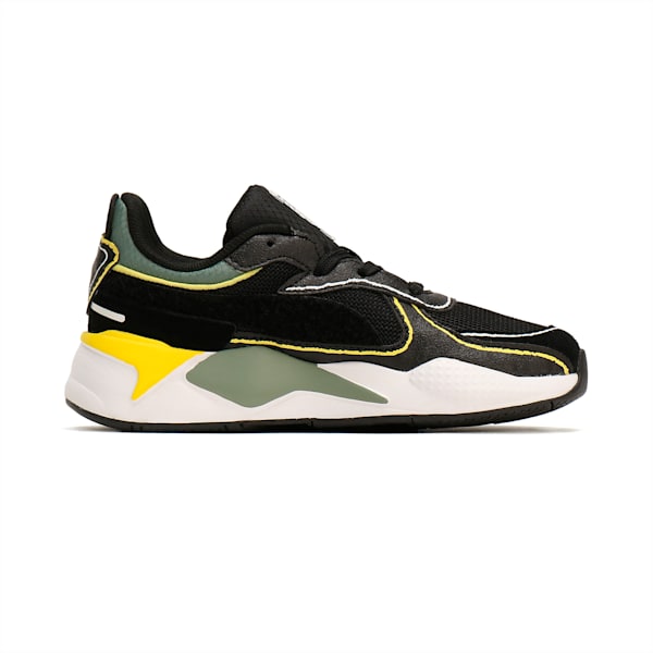 キッズ PUMA x スポンジ・ボブ RS-X スニーカー 17-21cm, PUMA Black-Lemon Meringue, extralarge-JPN