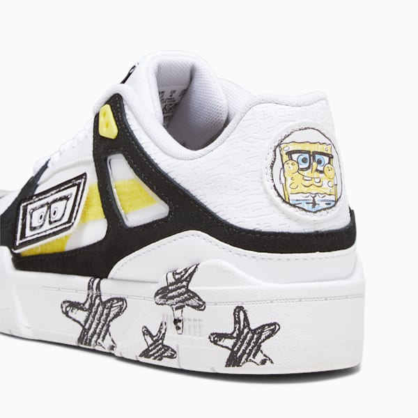 PUMA x SPONGEBOB SQUAREPANTS Slipstream Big Kids' Sneakers, PUMA White-PUMA Black, extralarge