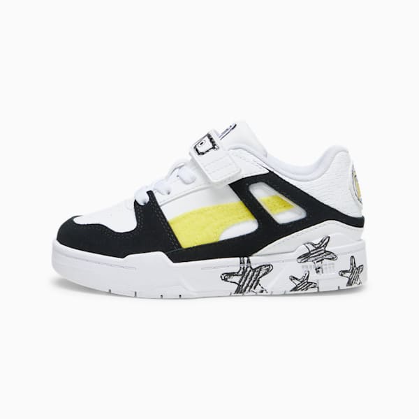 Tenis deportivos para niños Slipstream PUMA x SPONGEBOB SQUAREPANTS, PUMA White-PUMA Black, extralarge