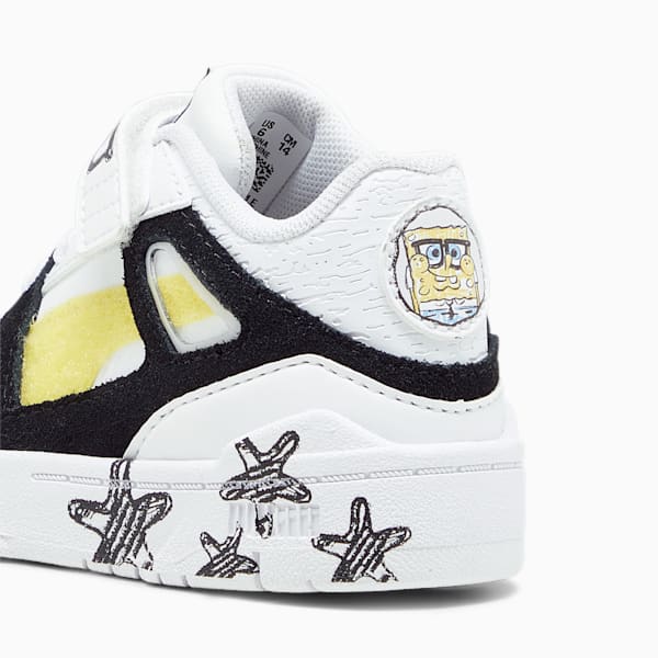 PUMA x SPONGEBOB SQUAREPANTS Slipstream Toddlers' Sneakers, PUMA White-PUMA Black, extralarge