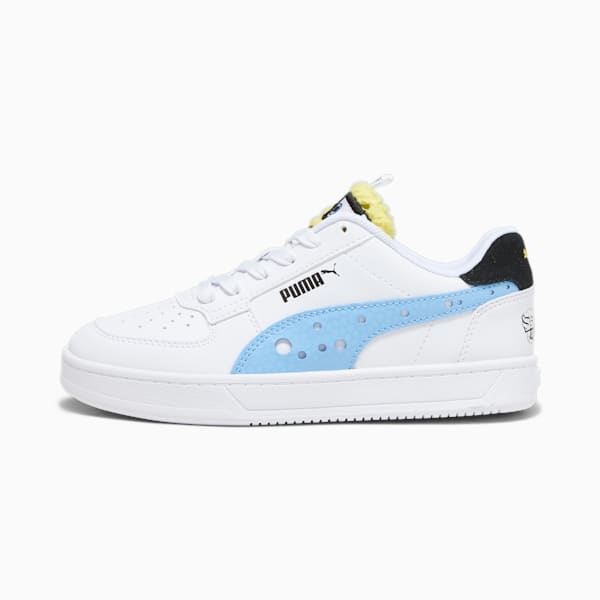 キッズ PUMA x スポンジ・ボブ プーマ ケーブン 2.0 スニーカー 22-25cm, PUMA White-PUMA Black-Peach Smoothie-Lemon Meringue, extralarge-JPN