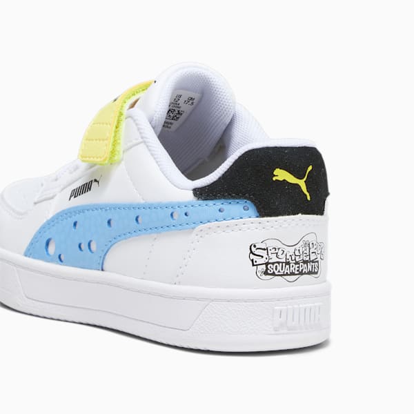 キッズ PUMA x スポンジ・ボブ プーマ ケーブン 2.0 スニーカー 17-21cm, PUMA White-PUMA Black-Peach Smoothie-Lemon Meringue, extralarge-JPN