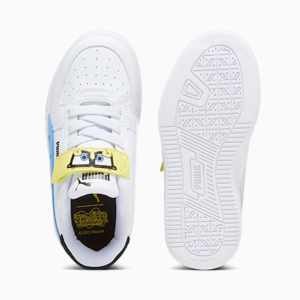 キッズ PUMA x スポンジ・ボブ プーマ ケーブン 2.0 スニーカー 17-21cm, PUMA White-PUMA Black-Peach Smoothie-Lemon Meringue, extralarge-JPN