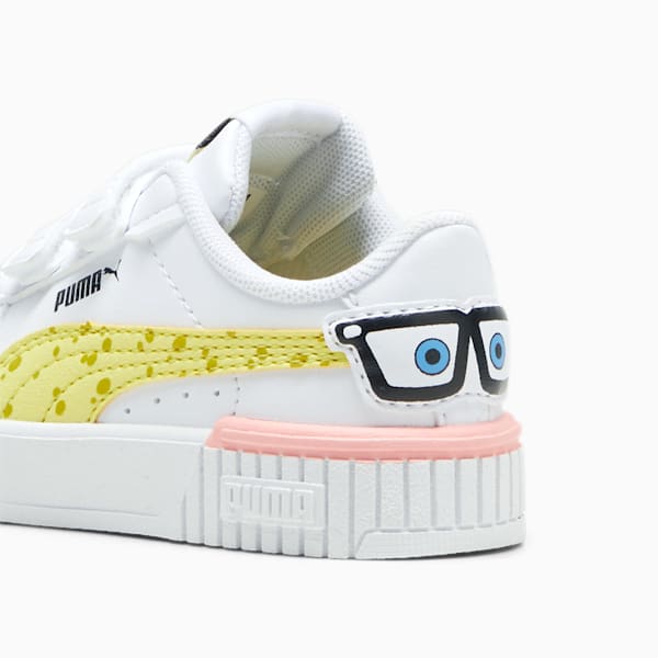 ベビー ガールズ プーマ キャリーナ 2.0 スポンジボブ Ⅱ V インファント スニーカー 13-16cm, PUMA White-Lemon Meringue-PUMA Black-Peach Smoothie, extralarge-JPN