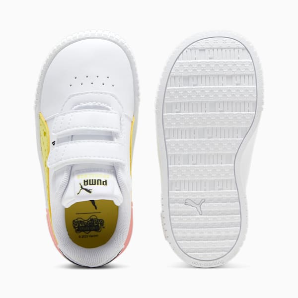 ベビー ガールズ プーマ キャリーナ 2.0 スポンジボブ Ⅱ V インファント スニーカー 13-16cm, PUMA White-Lemon Meringue-PUMA Black-Peach Smoothie, extralarge-JPN