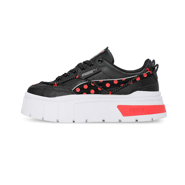 PUMA x MIRACULOUS Mayze Stack Youth Sneakers, PUMA Black-PUMA Red, extralarge-IND