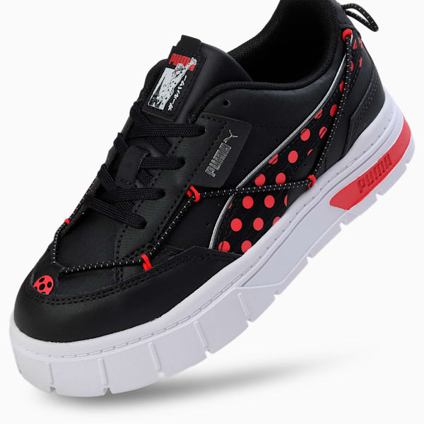 PUMA x MIRACULOUS Mayze Stack Kids' Sneakers, PUMA Black-PUMA Red, extralarge-IND