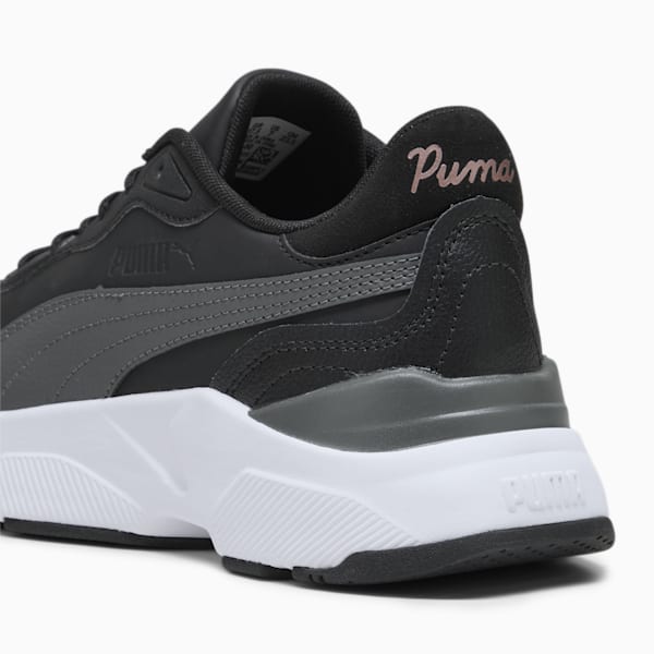 Cassia Rose Women's Sneakers, PUMA Black-Shadow Gray-Rose Gold, extralarge-IND