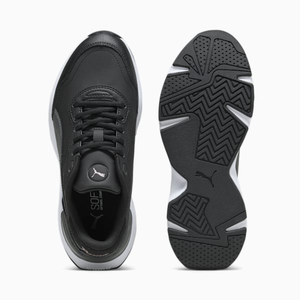 Cassia Rose Women's Sneakers, PUMA Black-Shadow Gray-Rose Gold, extralarge-IND