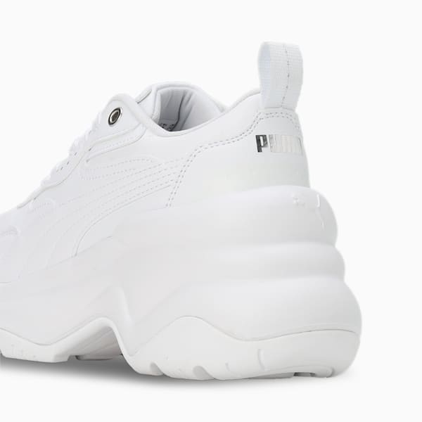 Cilia Wedge Women's Sneakers, PUMA White-PUMA White-PUMA Silver, extralarge-IND