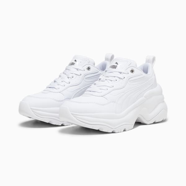 ウィメンズ シリア ウェッジ スニーカー, PUMA White-PUMA White-PUMA Silver, extralarge-JPN