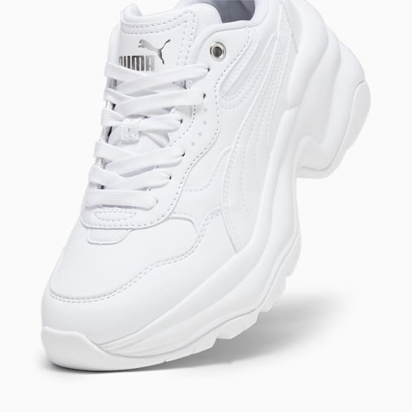 Cilia Wedge Women's Sneakers, PUMA White-PUMA White-PUMA Silver, extralarge-IDN