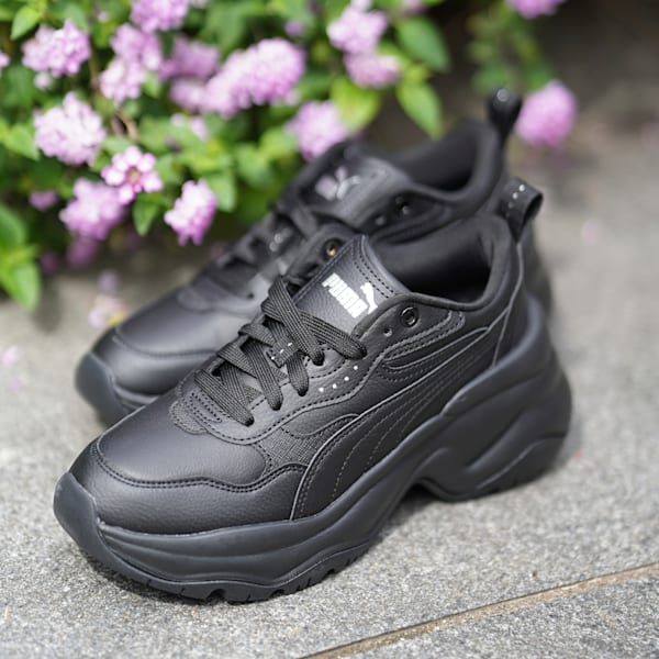 ウィメンズ シリア ウェッジ スニーカー, PUMA Black-PUMA Black-PUMA Silver, extralarge-JPN