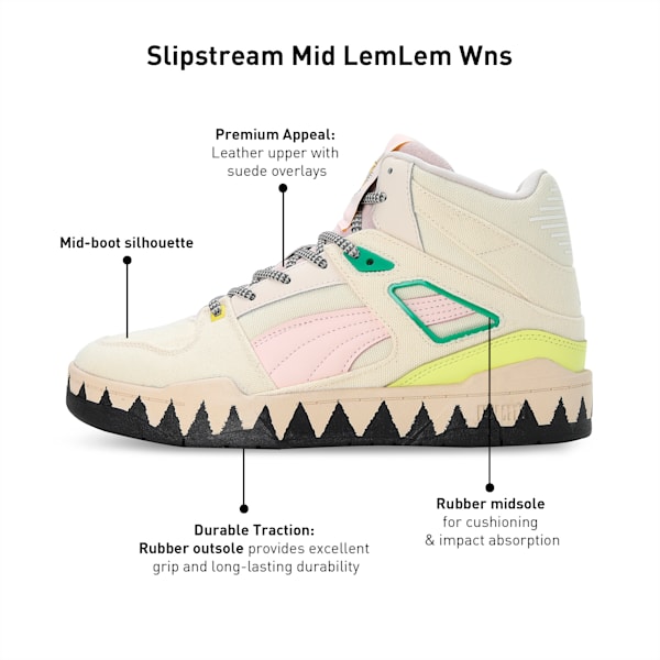 PUMA x lemlem Slipstream Mid Women's Sneakers, Ghost Pepper-Frosty Pink, extralarge-IND