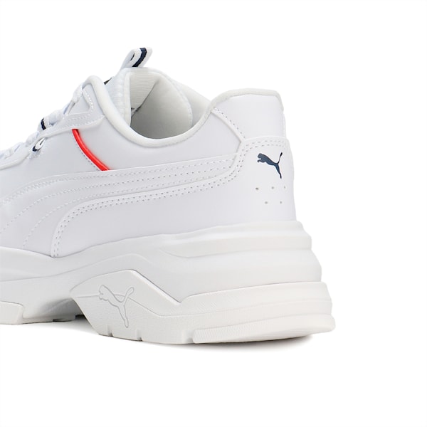 ウィメンズ カシーア ヴィア スニーカー, PUMA White-PUMA White-PUMA Red