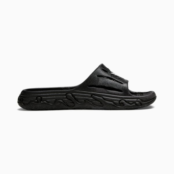 MB.03 Basketball Unisex Slides, PUMA Black-Feather Gray-Dark Coal, extralarge-AUS