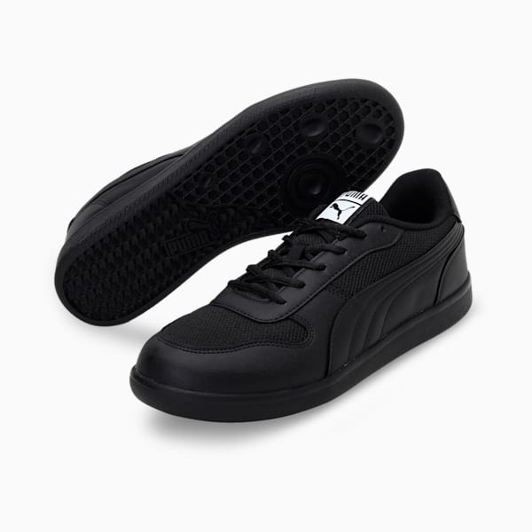 PUMA Punch Unisex Sneakers, Puma Black-Puma Black, extralarge-IND