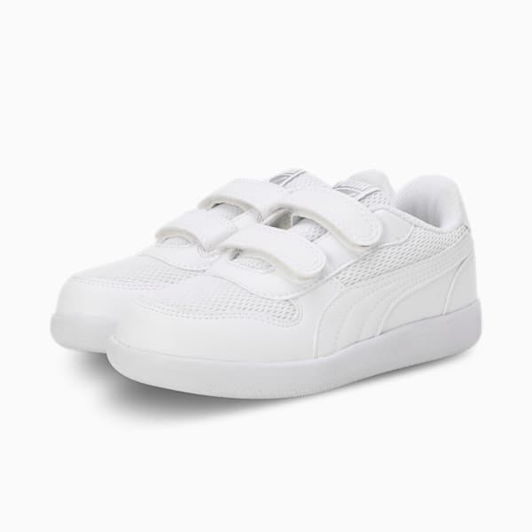 PUMA Punch Kid's Sneakers, Puma White-Puma White, extralarge-IND