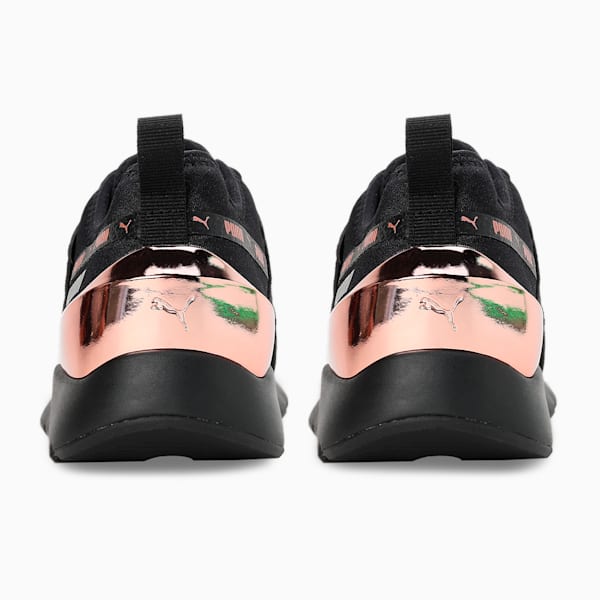 Muse X-2 Metallic V1 Women's Sneakers, PUMA Black-PUMA Black-Copper Rose, extralarge-IND